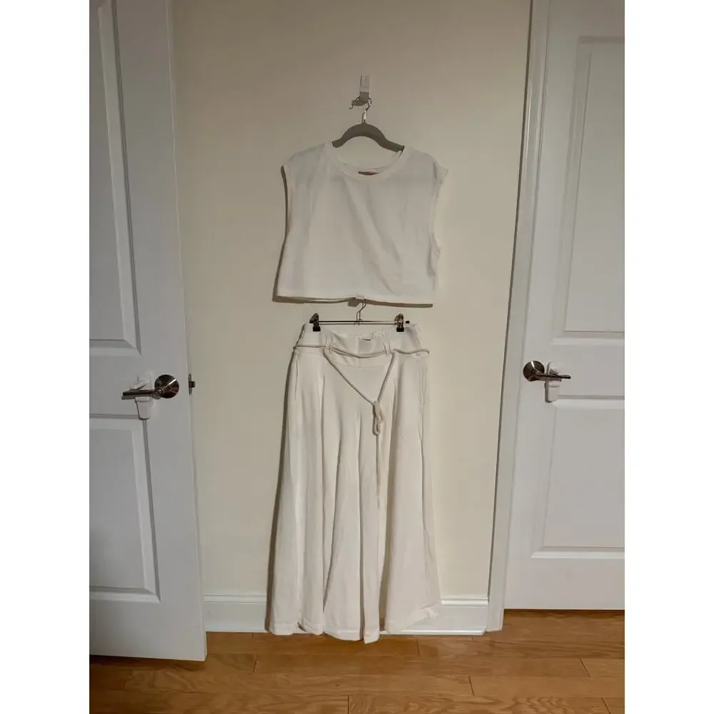 Free People Kora Wide-Leg Pant Set, NWT, Size S